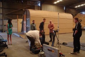 Students working at an Open Channel course