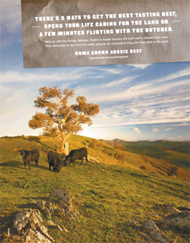 Beef flirting mumbrella poster