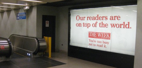 The Week train creative