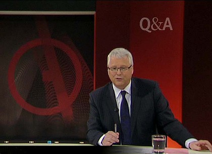 Q&A remembers Leslie Nassar with live tribute from host Tony Jones at end of show