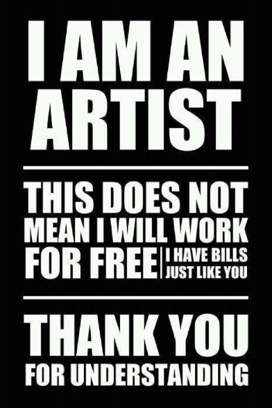 'I am an artist' design on Moleskine's Facebook page