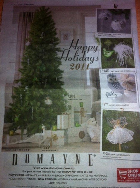 domayne christmas ad