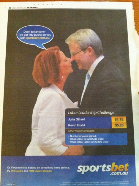 sportsbet rudd gillard