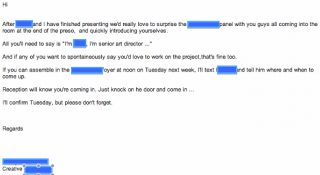 spontaneous agency pitch
