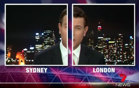 seven news split screen