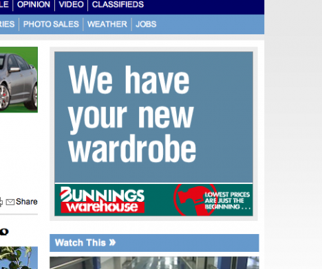 bunnings wardrobe