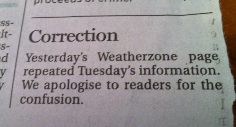 correction smh
