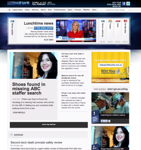 Ninemsn news beta site
