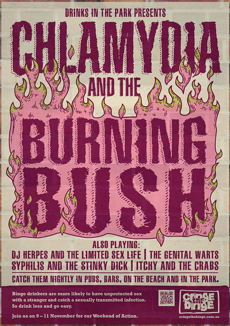 Chlamydia 'Cringe the binge'