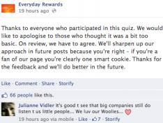 evryday rewards apology