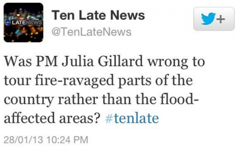 ten late news tweet