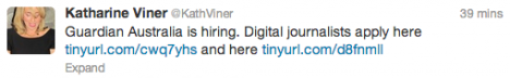 Katharine Viner Tweet
