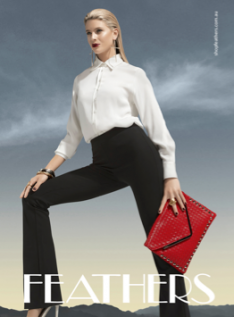 Feathers print campaign