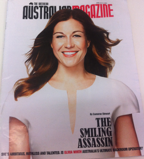Olivia Wirth weekend australian magazine