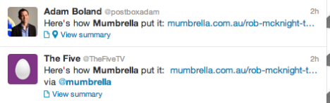 the five boland tweets