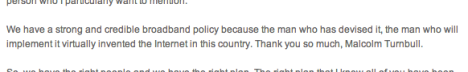aboott turnbull speech
