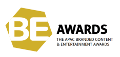 BE Awards with strap line