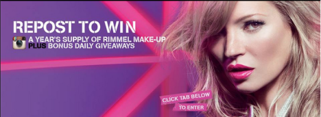 Rimmel London facebook campaign