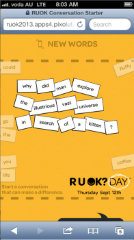 R U OK? app