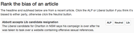 Example of Headline Worm voting mechanism