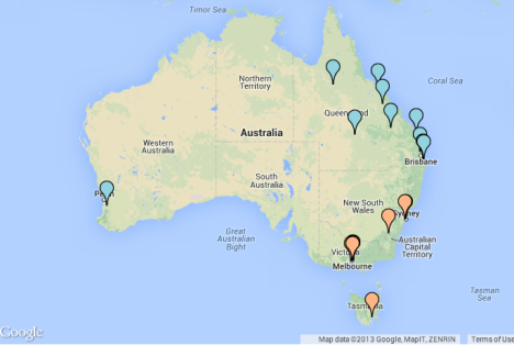 Vote compass map