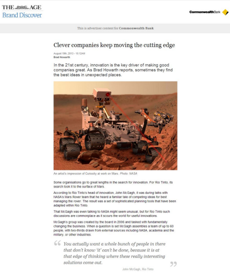 native advertising fairfax