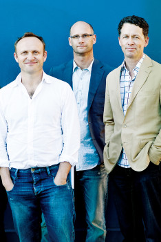 The Works partners Kevin Macmillan, Damian Pincus, Douglas Nicol