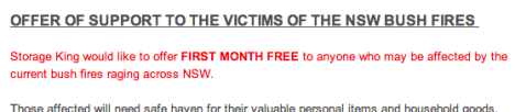storage king one month free
