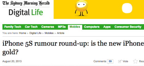 smh apple rumour