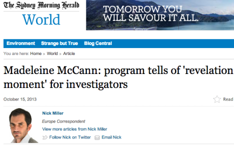 smh maddie mccann