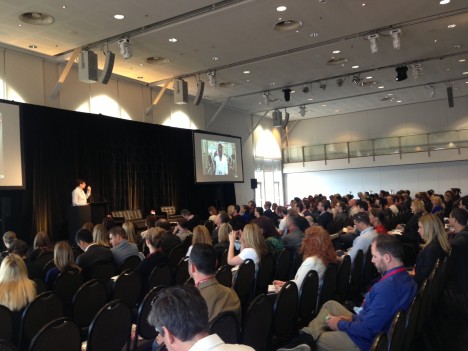 Jonathan Kneebone speaking at today's Festival of Branded Entertainment 