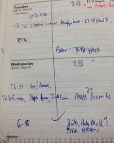 tim diary 2008
