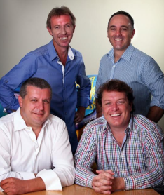 L-R top row Andrew Darby and Jeff Darmanin, bottom row Carlo Cossalter and Joel Smith (Directors)