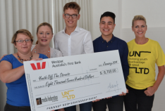 Christine Campbell and Lisa Humphries from YOTS, John Dawson and Mark Golafshan from Mindshare and NGEN members (winners of the 2013 NGEN category MFA Award), and Carol Morris UN LTD.