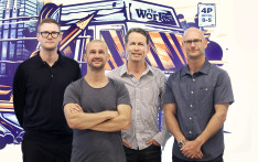L to R: Paul Swann, Andy Pilkington, Douglas Nicol, Damian Pincus.