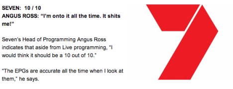 Seven 10/10 programming