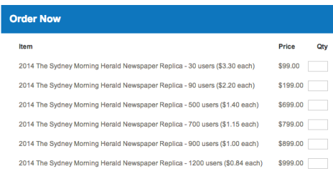 The Herald's discount for schools