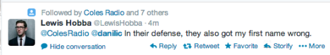 lewis hobba exelby tweet