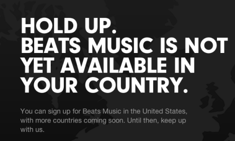 Beats Music no go