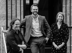 Creative director Marcus Murphy, Matt Fishburn and Libby Walker