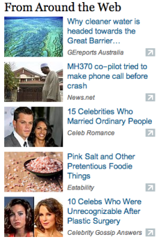 Outbrain on smh.com.au