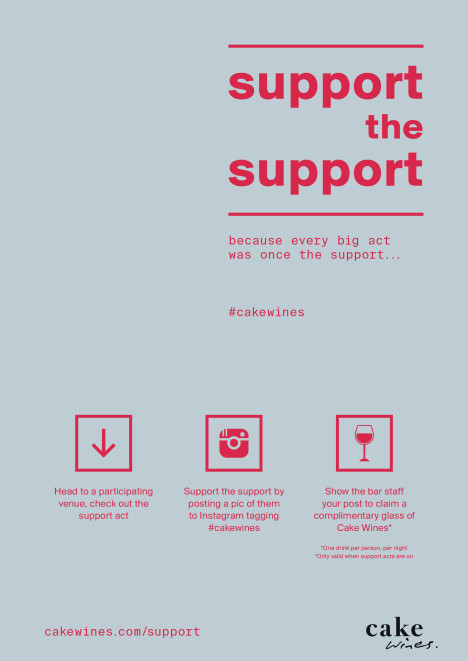 Cake Wines Support the Support 2