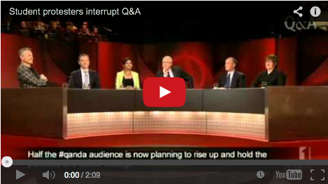 ABC to review procedures following Q&A protest