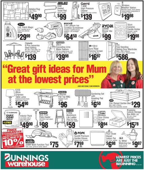 Bunnings Warehouse catalogue
