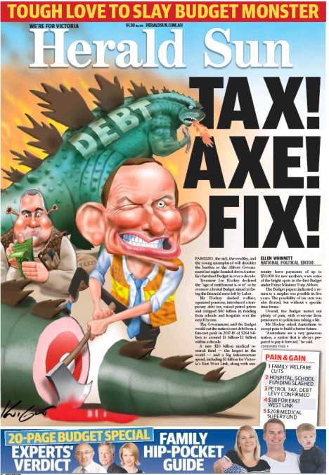Herald Sun budget edition 