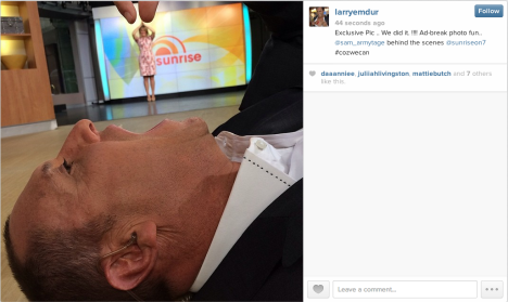 Larry Emdur dicking about