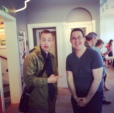 Thomas Thorhauge (left) with Nic Christensen