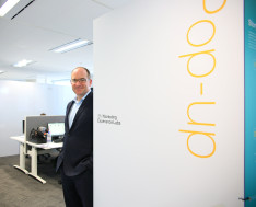 Edwards at the pop-up lab in Sydney
