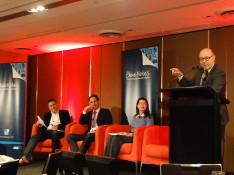 (l-r) Matthew Melhuish, Justin Fabo, Megan Brownlow, Andrew Cornell