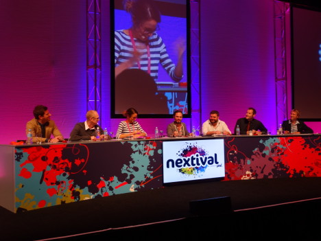 (l-r) Sam Mac, Al Crawford, Sarah Wilson, Chris Stephenson, Paul Murray, Stewart Gurney, Russ Mitchinson